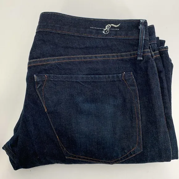 Earnest Sewn Mens Size 38 Straight Leg Mid Rise Denim Jeans Dark Wash (38x31)
