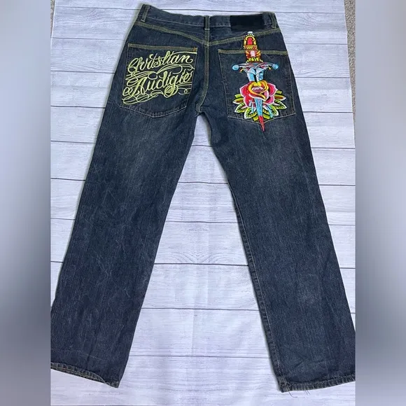 (Ed Hardy) Christian Audigier jeans size 34