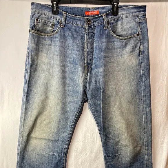 Ed Hardy Denim By Christian Audigier Skeleton Design Jeans Men Size 38 x 32 Worn
