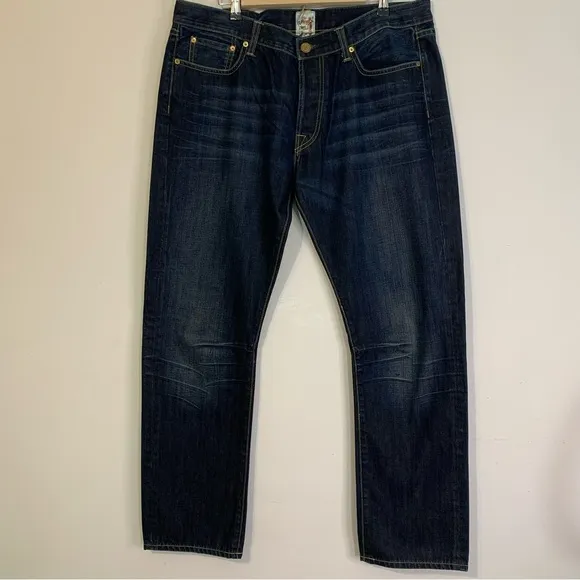 Ed Hardy Vintage Denim Jeans By Christian Audigier Blue Men Size 36x32