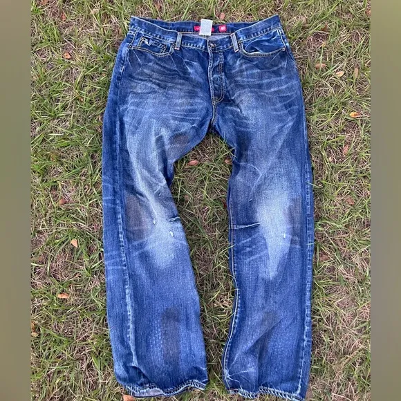 Vintage Wash distressed Ed Hardy Jeans