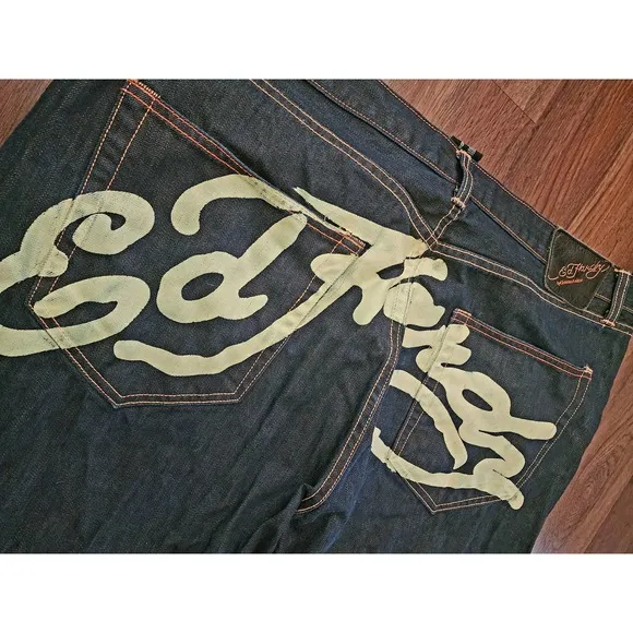 Vintage Mens Ed Hardy Denim by Christian AudigierDark Blue Jeans Size 46