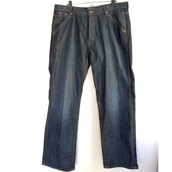 EDUN Men's Dark Wash Straight Leg Jeans Size 38