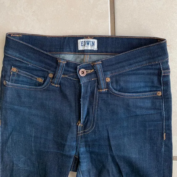 Men’s Edwin Dark Washed Jeans. In great condition