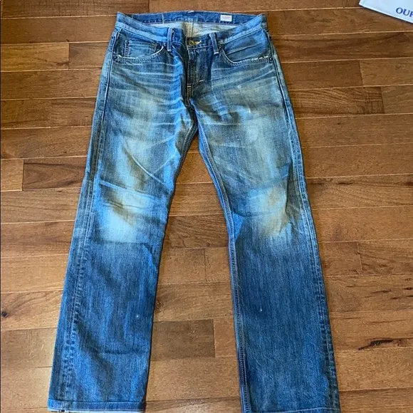 Edwin Worn In Distressed Jeans