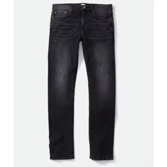 Mens Edwin Maddox Straight Slim Leg Jeans in Coal Size32x31