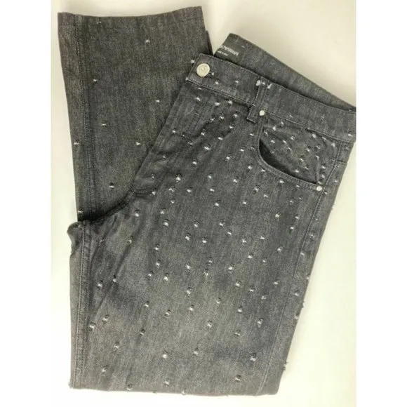 $250.00 Emporio Armani Dark Gray Jeans 38 w
