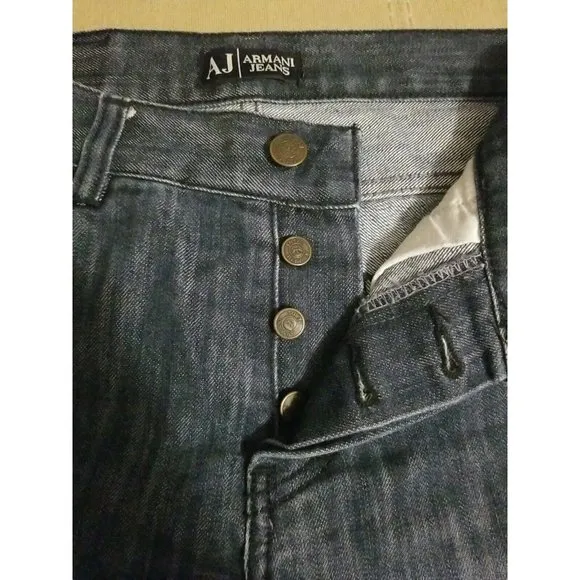 Emporio Armani Made in Italy Men's Button fly Jeans 30x33 Waist 34