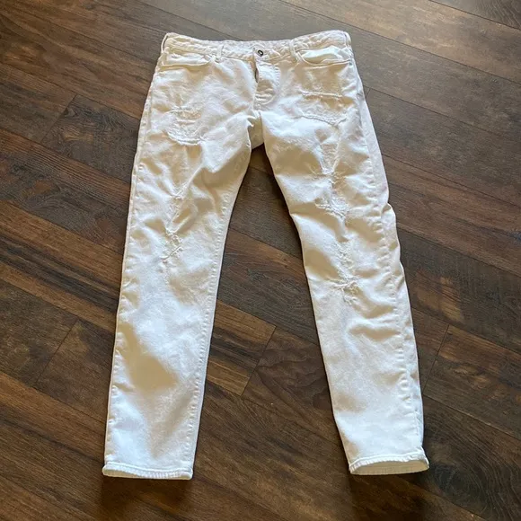 Emporio Armani white jeans