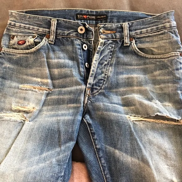 Men’s energie straight Morris distressed jeans 30