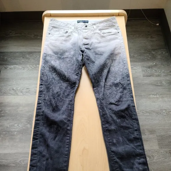 Etro Gradient Paisley Print Denim