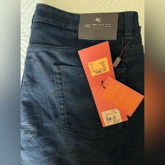 ETRO mens tattoo print jeans from fall 2022 new with tags size 36x34
          
      NWT