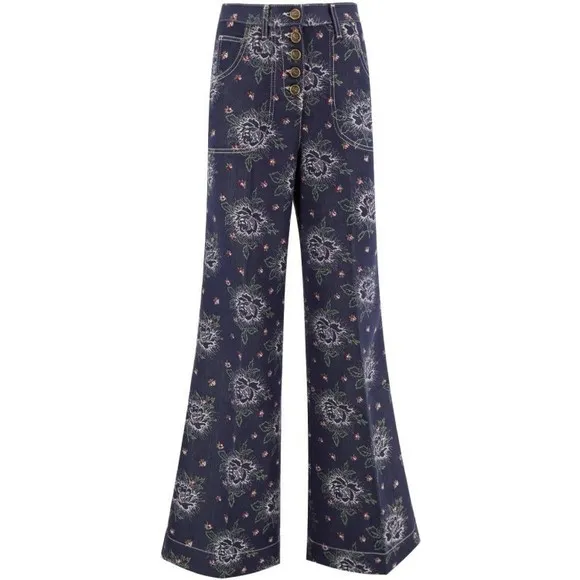 Etro Denim Jeans With Floral Design - NWT
              
      NWT