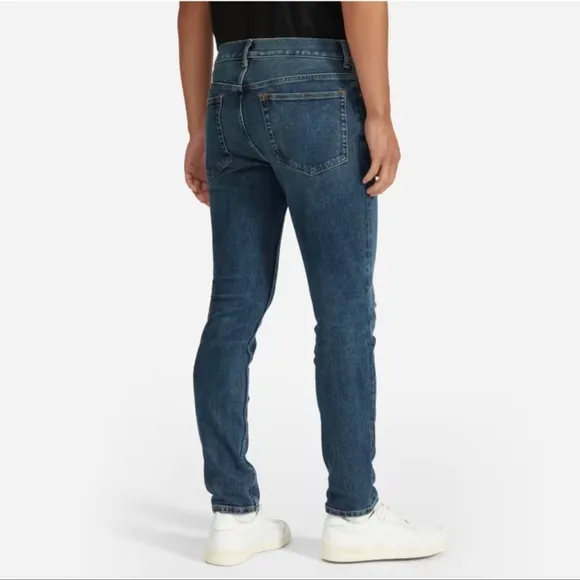 Everlane Slim Tapered Medium Wash Denim Jeans FLAW-33x30