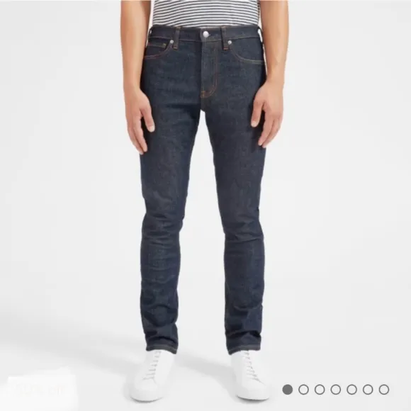 Everlane Men's The Slim Fit Jean Dark Indigo Wash 32 x 30