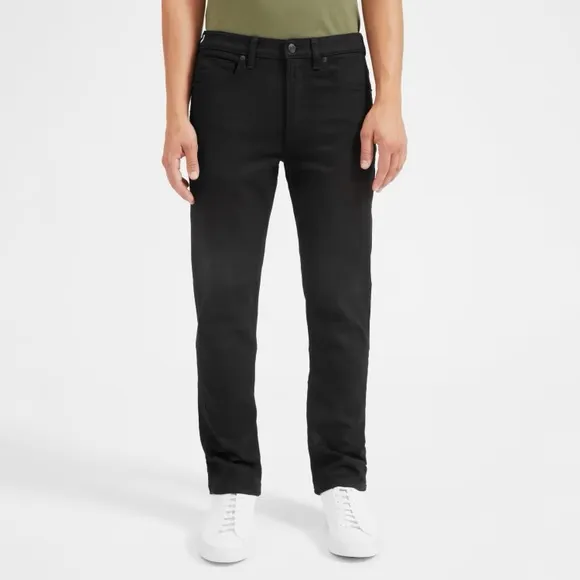 Everlane mid rise Straight Fit Black Jeans 28 X 30