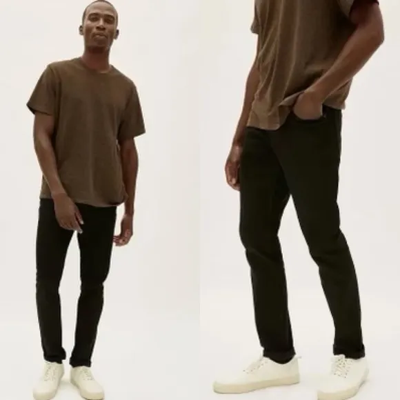 Everlane Jean Men’s 38x30 Black The Slim 4-Way Stretch Organic Uniform NWT
          
      NWT