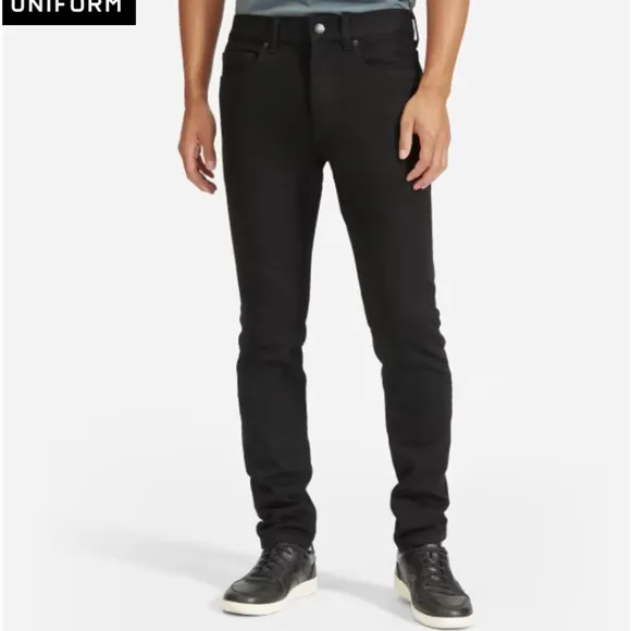 NWT Everlane Uniform The Skinny Stretch Organic Jean in Black
          
      NWT