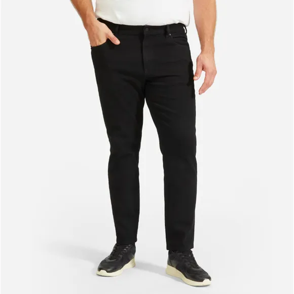 Everlane Mens Uniform The Athletic 4-Way Stretch Organic Jeans 35 x 32 Black NWT
          
      NWT