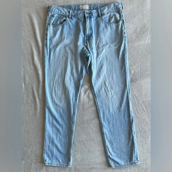 𝅺EVERLANE men’s The Summer Jean light Blue 100% cotton Size 38x32