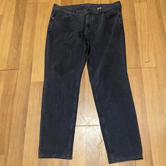 Everlane Uniform 40 x 34 washed black athletic jeans denim straight