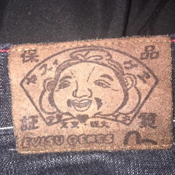 Evisu jeans black sz34 authentic hard to find