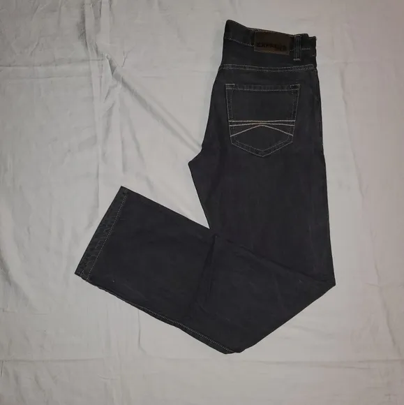 Express Jeans (Black) Straight Leg Size 29/32