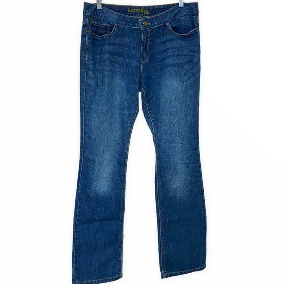 Express Men's Size 34X32 Denim Mid Rise Stretch Je