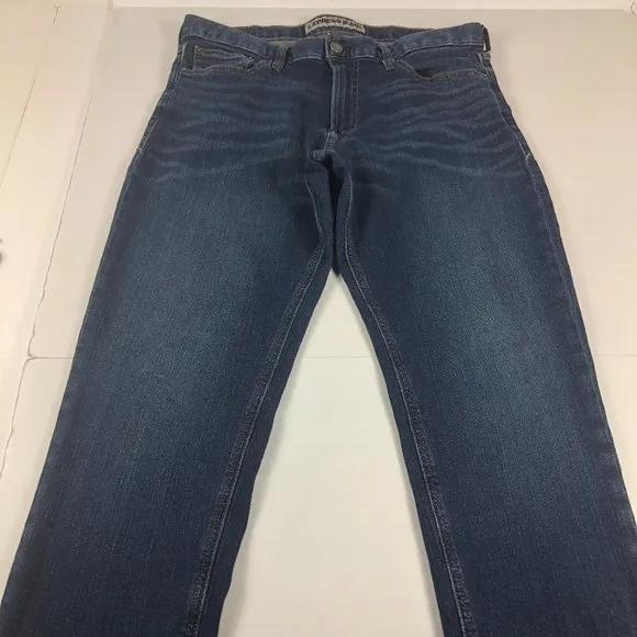 Express Jeans Men's 34 x 31* Kingston Classic Fit Slim Leg Blue Stretch Denim