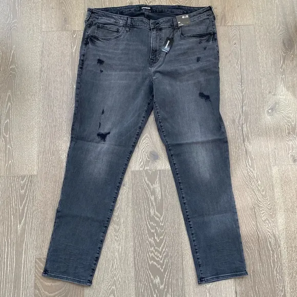 Express Slim black ripped hyper stretch jeans
          
      NWT