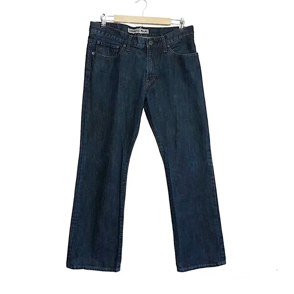 Express Jeans Kingston Classic Fit Boot Dark Blue Wash Jeans 32 X 30