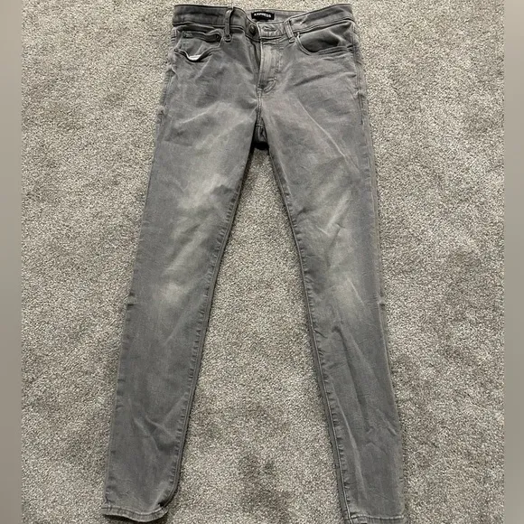 Men’s Super Skinny Grey Express Jeans