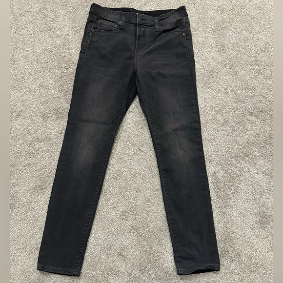 Express Men’s Washed Black Skinny Jeans