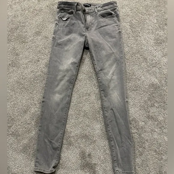 MEN’S Super Skinny Grey Express Jeans