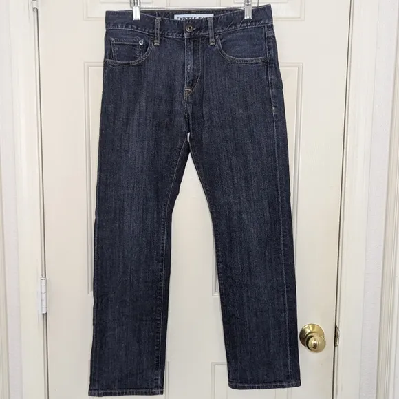 Express Rocco Jeans Slim Fit Leg‎ Stretch Dark Wash Men's 29x30