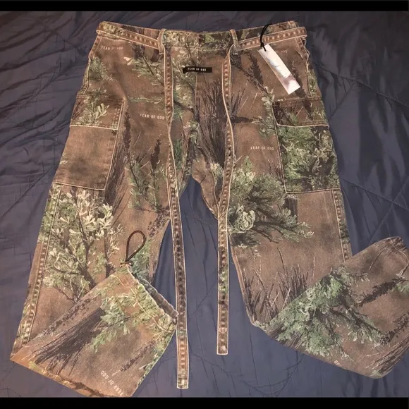 Fear of God Jiujitsu Bull Denim Prairie Camo Pant
          
      NWT