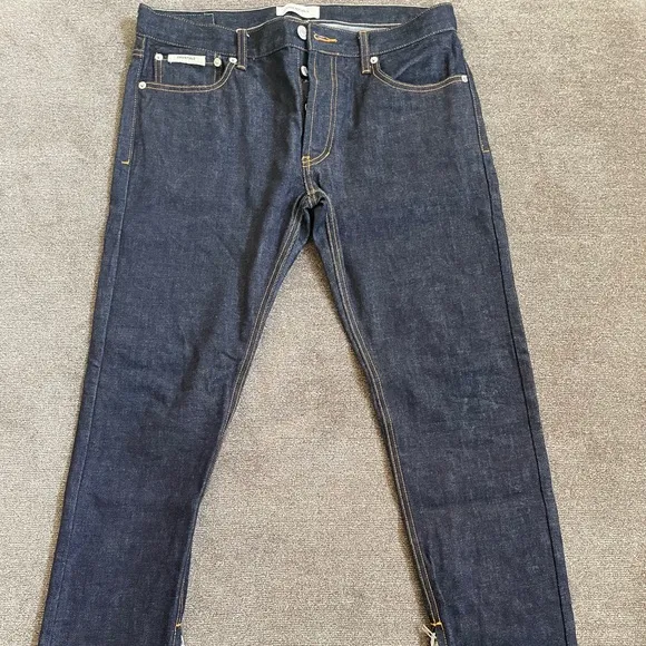 FOG Fear of God Essentials Men's 32 Skinny Jeans Zip Ankles Japanese Denim