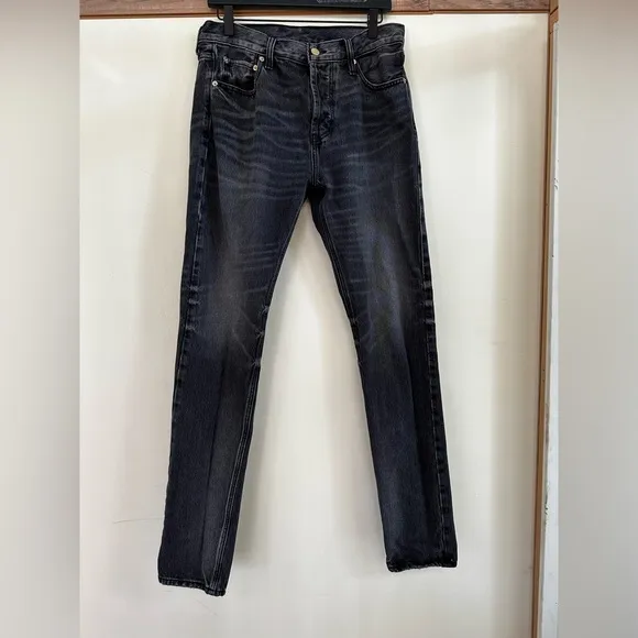 Fear of God Essentials slim straight charcoal denim sz 31