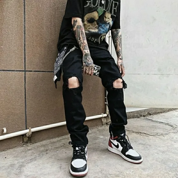fear of god denim collection fog basic black cow classic jeans
          
      NWT