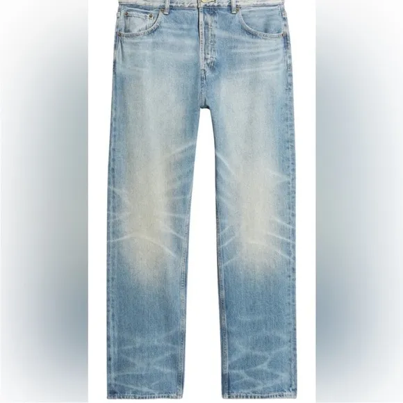 Men’s Fear of God Essentials Denim light wash size 38 blue designer cotton baggy