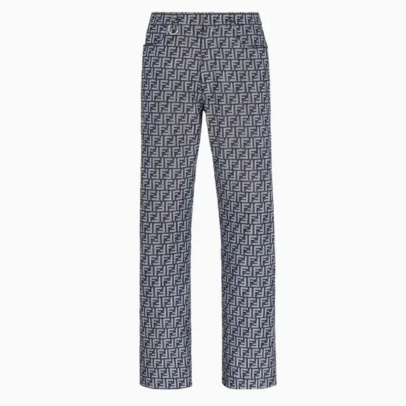 FENDI Blue FF denim trousers
          
      NWT