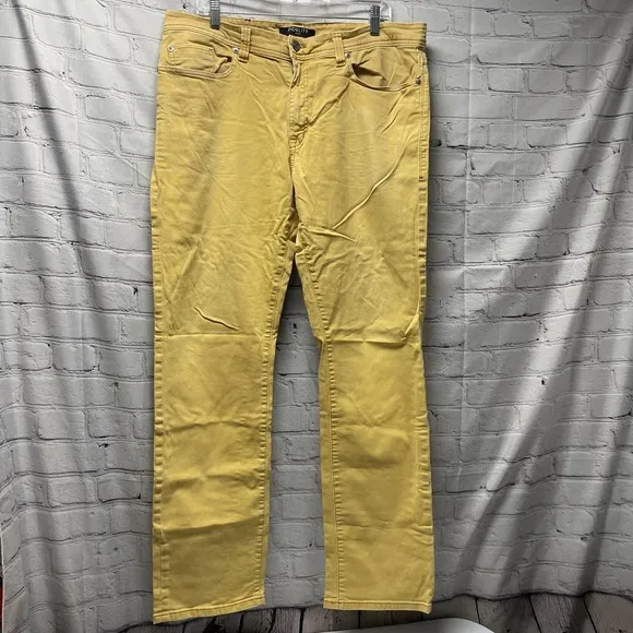 Fidelity Jimmy Yellow Jeans Size 38