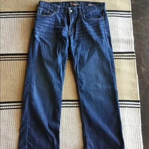 Fidelity Camino Jeans 34x29 Dark Wash Cotton Lycra