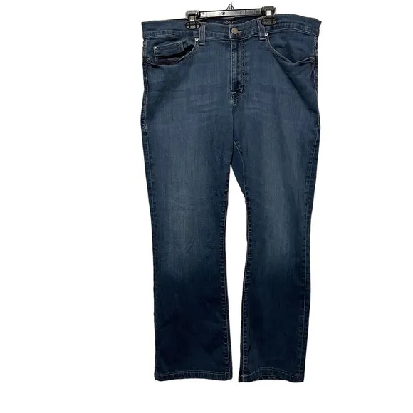 Mens Fidelity Medium Wash Straight Jeans