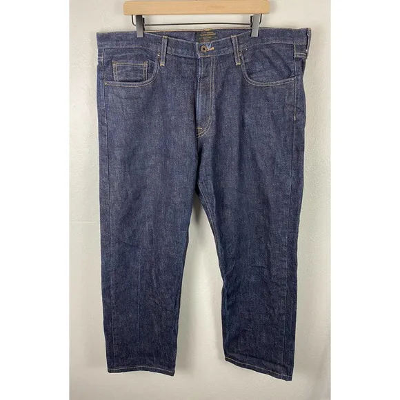 Filson Rail Splitter Jeans Size 40 x 29 Raw Indigo Dark Denim