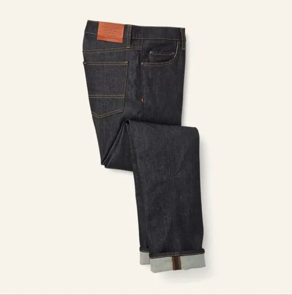 Filson Jeans 30x33 Dark Denim Raw Indigo
