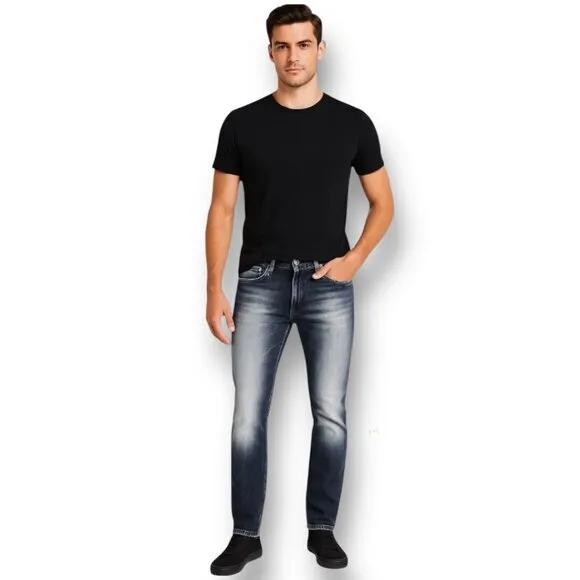 Fiorucci Ittierre 32 Black Italian Jeans NWT Regular Fit Button Fly 35 Ins. Tall
              
      NWT