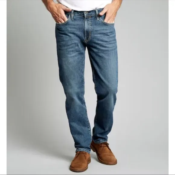 Flint and Tinder Mens Blue Denim Jeans 34