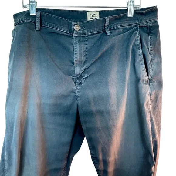 Flint and Tinder Size 36 Jeans/Lightweight Pants Blue/Grey-Manufactured Fading