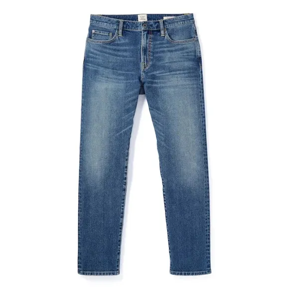 FLINT AND TINDER Everyday Stretch Denim - Slim in Dark (Blue Bonnet)